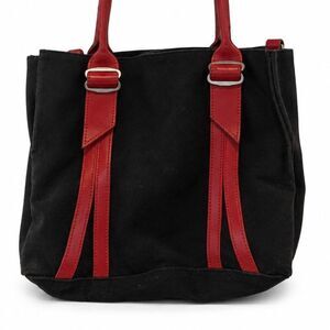 Vintage Lightweight Jack Gomme Paris Black Canvas Errand Tote